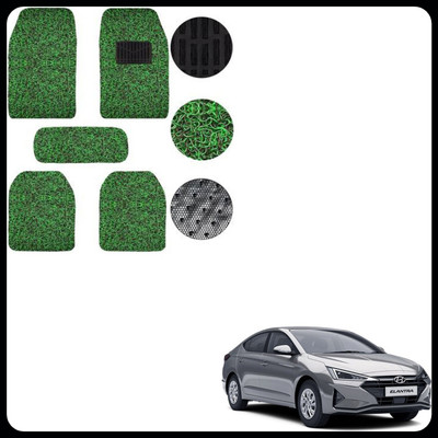 SEMAPHORE PVC, Rubber Standard Mat For  Hyundai Elantra(Green, Black)