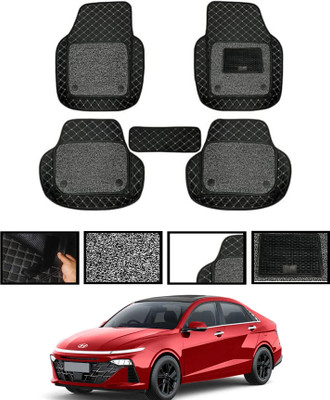 MSNP Leatherite 7D Mat For  Hyundai Verna(Black)