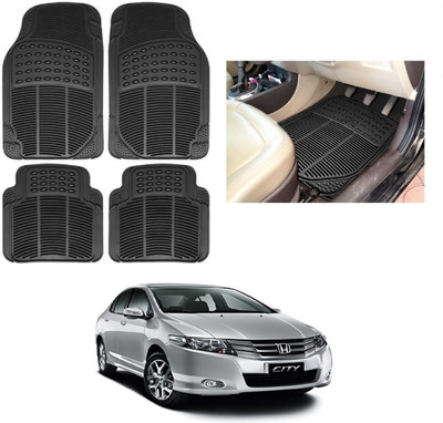 ROSHNEER ENTERPRISES Rubber Standard Mat For  Honda City(Black)