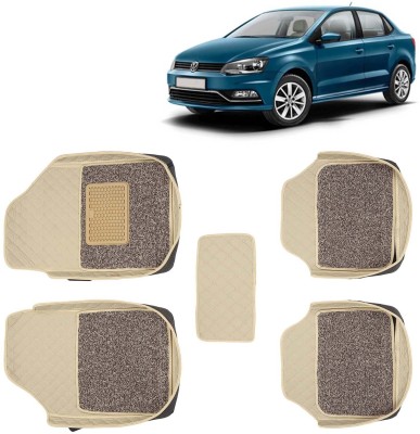 Kingsway Leatherite 7D Mat For  Volkswagen Ameo(Beige)