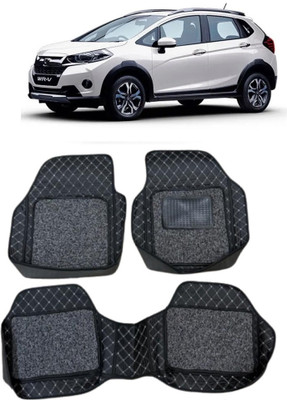 Arnejaa Leatherite 7D Mat For  Honda WR-V(Silver, Black)