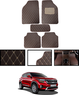 ABJD Leatherite Standard Mat For  Kia Seltos(Brown)