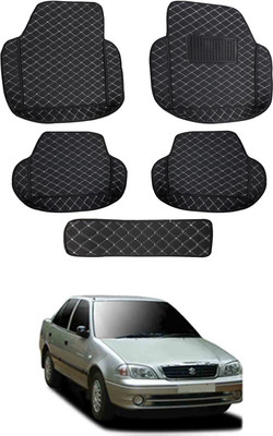 MATIES Leatherite 7D Mat For  Maruti Suzuki Esteem(Black)