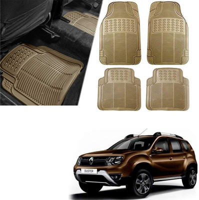 Znee Smart Rubber Standard Mat For  Universal For Car(Beige)