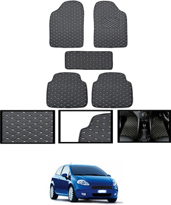 MATIES Leatherite Standard Mat For  Fiat Grand Punto(Black)