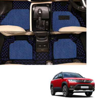 Autoclow Leatherite 7D Mat For  Maruti Suzuki New Brezza(Blue, Blue)