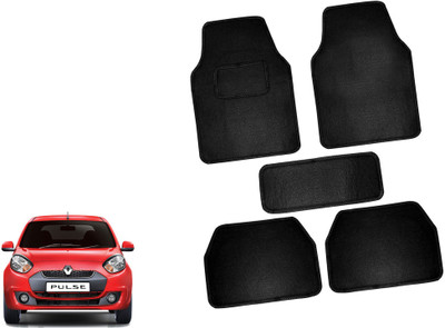 AUTO PEARL Polyester Standard Mat For  Renault Pulse(Black)