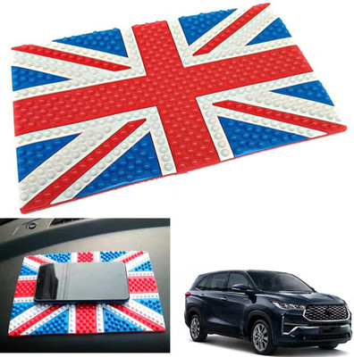 PEEPS STORE Rubber Tray Mat For  Toyota Innova Hycross (7 Seater)(Red, Blue)