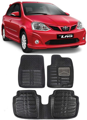 ARNEJA Polyutherine 3D Mat For  Toyota Etios Liva(Black)