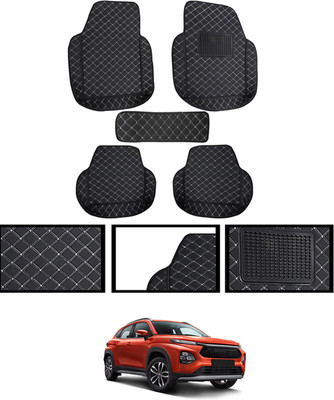 monolive Leatherite Tray Mat For  Toyota Universal For Car(Black)