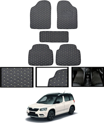 MATIES Leatherite Standard Mat For  Skoda Yeti(Black)