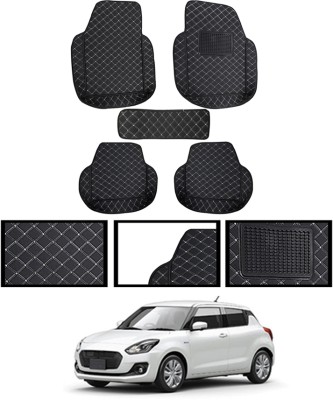 ABJD Leatherite 7D Mat For  Maruti Suzuki Swift(Black)