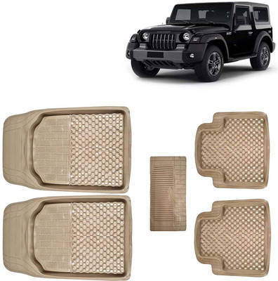 Kingsway PVC Tray Mat For  Mahindra Thar(Beige)