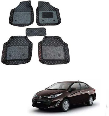 KUNTAIL ENTERPRISES Leatherite 7D Mat For  Universal For Car(Black)