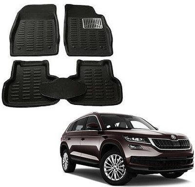SLSHILPA Plastic 3D Mat For  Skoda Kodiaq(Black)