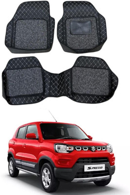 KUNTAIL ENTERPRISES Leatherite 7D Mat For  Maruti Suzuki S-Presso(Silver, Black)