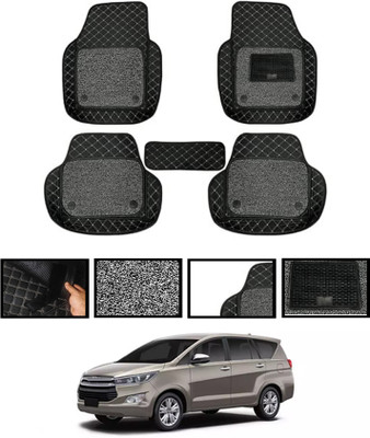MATIES Leatherite 7D Mat For  Toyota Innova Crysta(Black)
