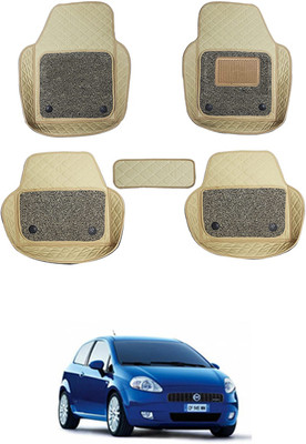 MATIES Leatherite 7D Mat For  Fiat Grand Punto(Beige)