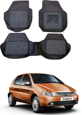 ARNEJA Leatherite 7D Mat For  Tata Indica(Red, Black)