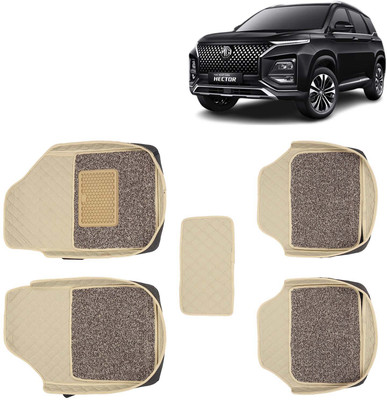 Kingsway Leatherite 7D Mat For  MG Gloster(Beige)