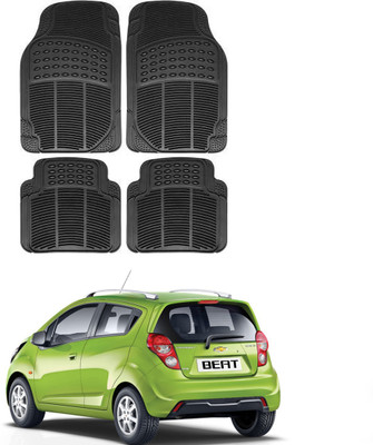 FKOK Rubber, Silicone Standard Mat For  Chevrolet Beat(Black)