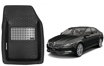 SLSHILPA Plastic Tray Mat For  Skoda Rapid(Black)