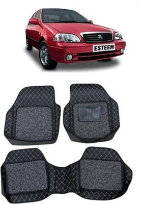 Arnejaa Leatherite 7D Mat For  Maruti Suzuki Esteem(Silver, Black)
