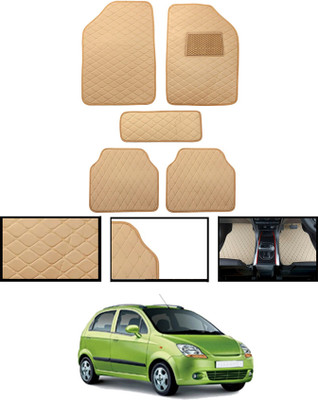 ABJD Leatherite Standard Mat For  Chevrolet Spark(Beige)