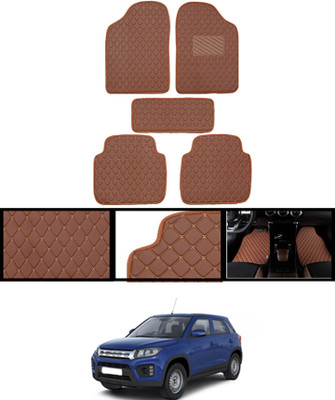 MATIES Leatherite Standard Mat For  Maruti Suzuki Universal For Car(Brown)