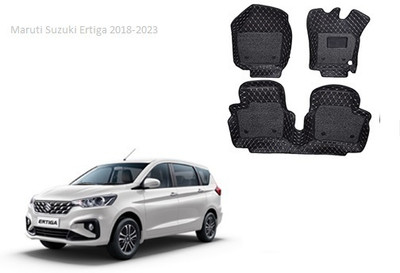 Autorepute Leather 7D Mat For  Maruti Suzuki Ertiga(Black)