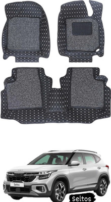 FF TRADERS Leatherite 7D Mat For  Kia Seltos(Black, Silver)