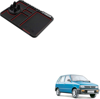 SEMAPHORE PVC, Silicone Standard Mat For  Maruti 800(Black, Red)