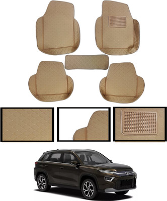 AYW Leatherite 7D Mat For  Toyota Urban Cruiser Hyryder(Beige)