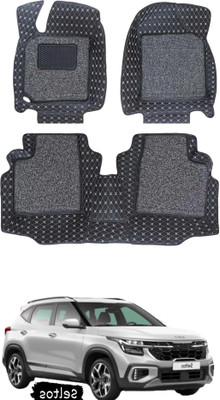 STYLE CHOICE Leatherite 7D Mat For  Kia Seltos(Black, Silver)