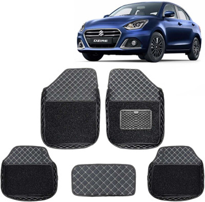 Kingsway Leatherite 7D Mat For  Maruti Suzuki Swift Dzire(Black)