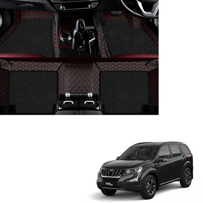 Autoclow Leatherite 7D Mat For  Mahindra XUV 500(Red, Black)
