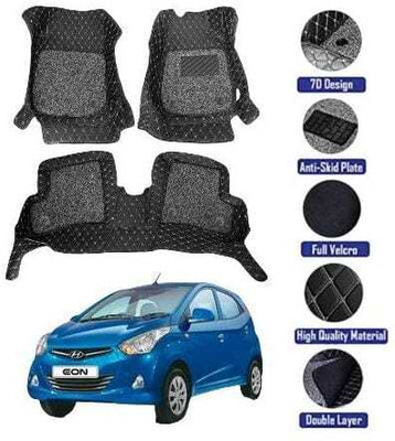 GENFRID Leather 7D Mat For  Hyundai Eon(Silver)