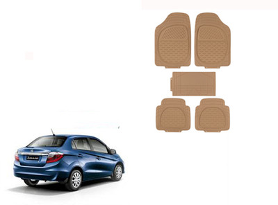 Autorepute Rubber Standard Mat For  Honda Amaze(Beige)