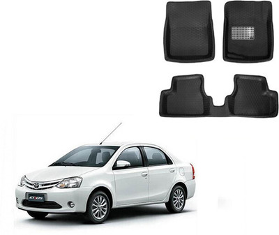 Autorepute Leather 5D Mat For  Toyota Etios(Black)