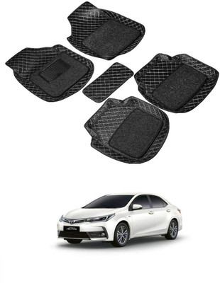 arneja trading company Leatherite 7D Mat For  Toyota Corolla Altis(Black)