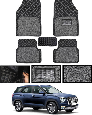 MATIES Leatherite 7D Mat For  Hyundai Alcazar(Black)