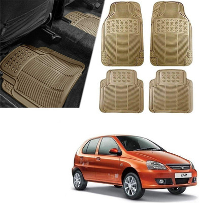 Znee Smart Rubber Standard Mat For  Universal For Car(Beige)