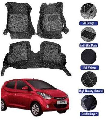 GENFRID Leatherite 7D Mat For  Hyundai Eon(Black)