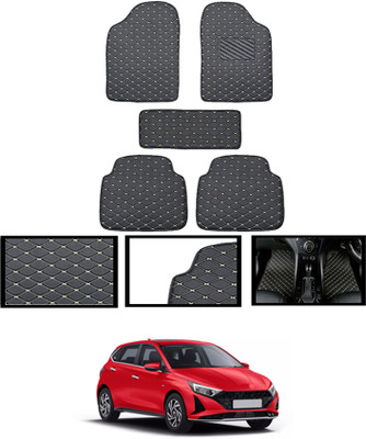 monolive Leatherite Standard Mat For  Hyundai i20(Black)
