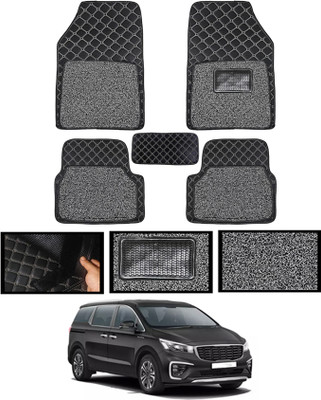 MATIES Leatherite 7D Mat For  Kia Carnival(Black)