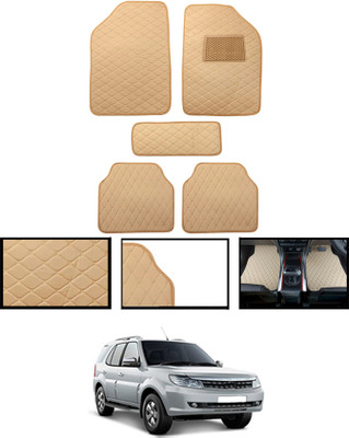 MSNP Leatherite Standard Mat For  Tata Safari Storme(Beige)