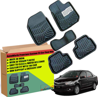 Autowhrib Plastic 3D Mat For  Toyota Etios(Black)