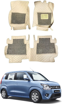 Autorepute PVC 7D Mat For  Maruti Suzuki WagonR(White, Grey)