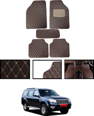 ABJD Leatherite Standard Mat For  Ford Universal For Car(Brown)