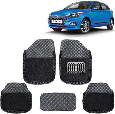 Kingsway Leatherite 7D Mat For  Hyundai Elite i20(Black)